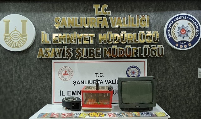 Şanlıurfa'da kumar operasyonu! Gözaltı var